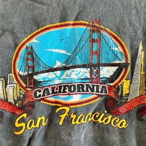 Great cropped and baggy vintage tee from California